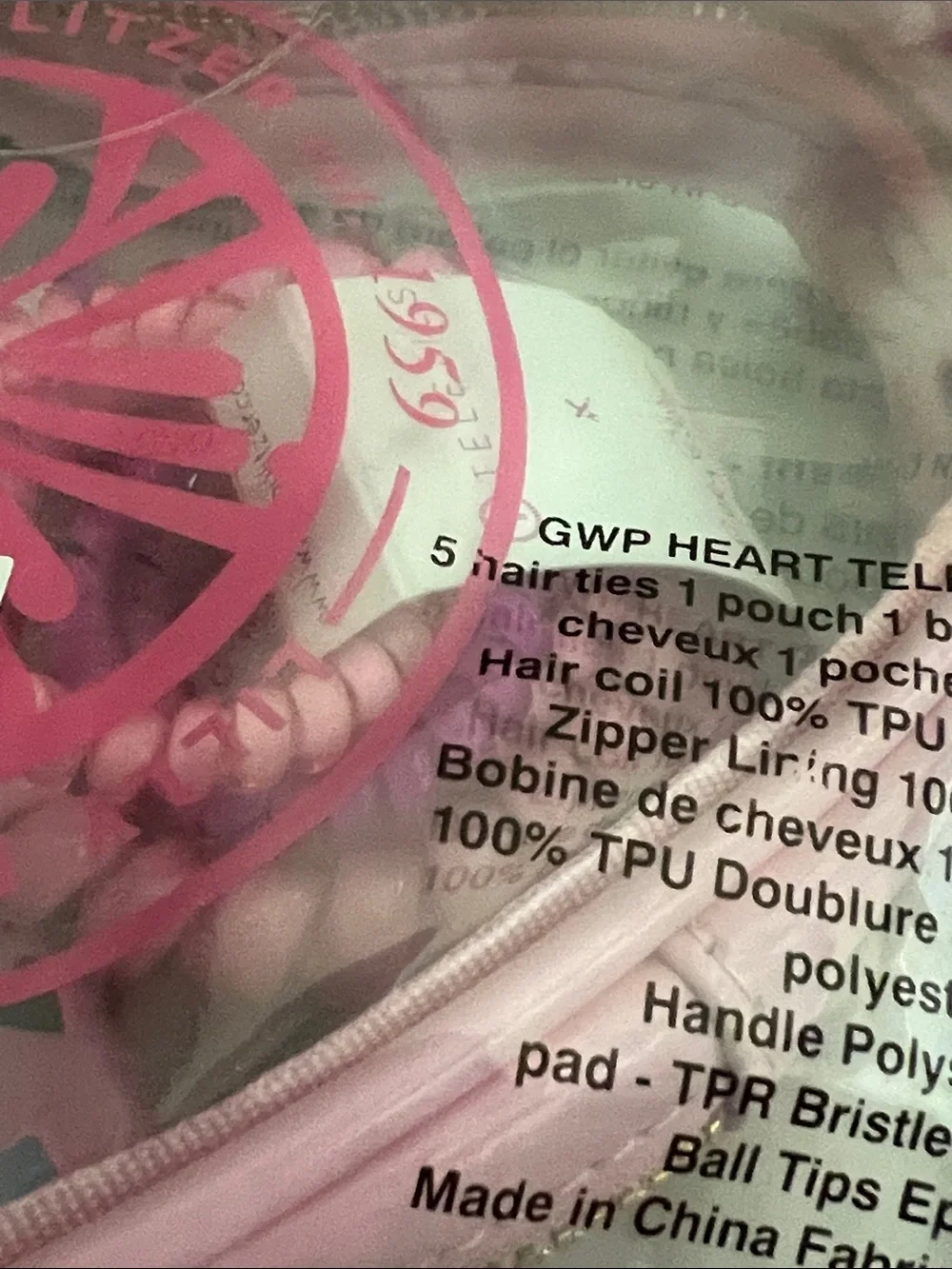 Lilly Pulitzer TELETIES hair ties heart set - new in packaging